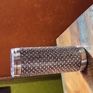 NWT Bubbles & Bling Jacqueline Kent 20oz. Skinny Tumbler Diamond/Shatter Proof